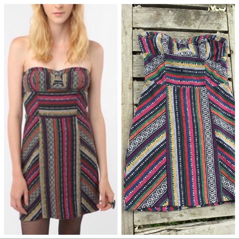 Staring At Stars Tribal Print Strapless 2